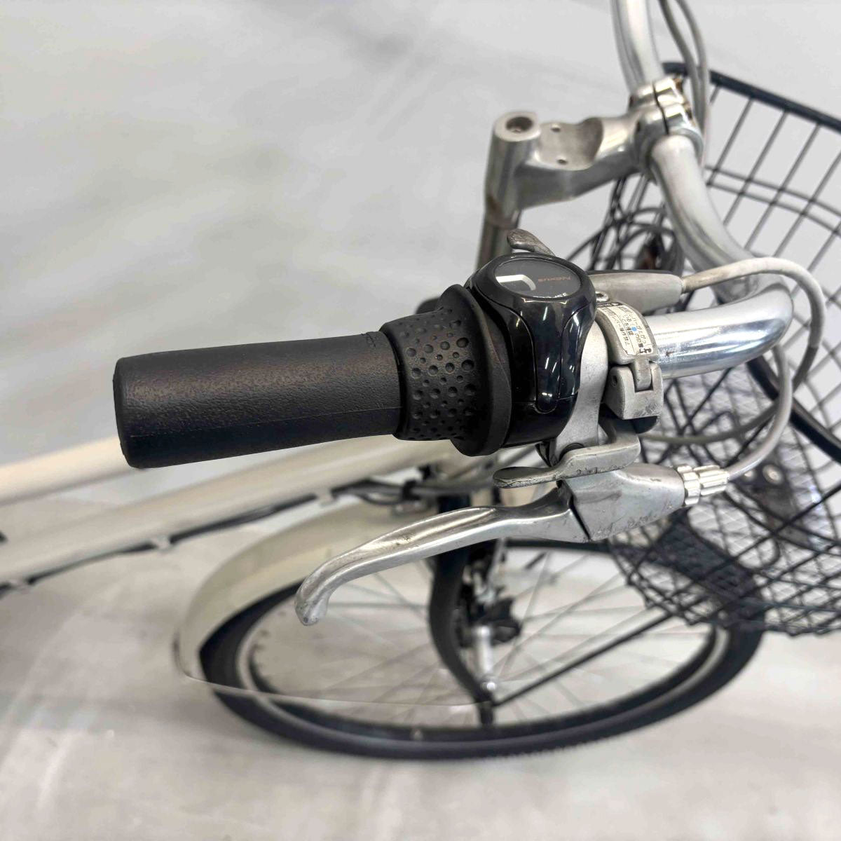 中古電動自転車 ブリヂストン ハイディツー ベージュ 26インチ YK071