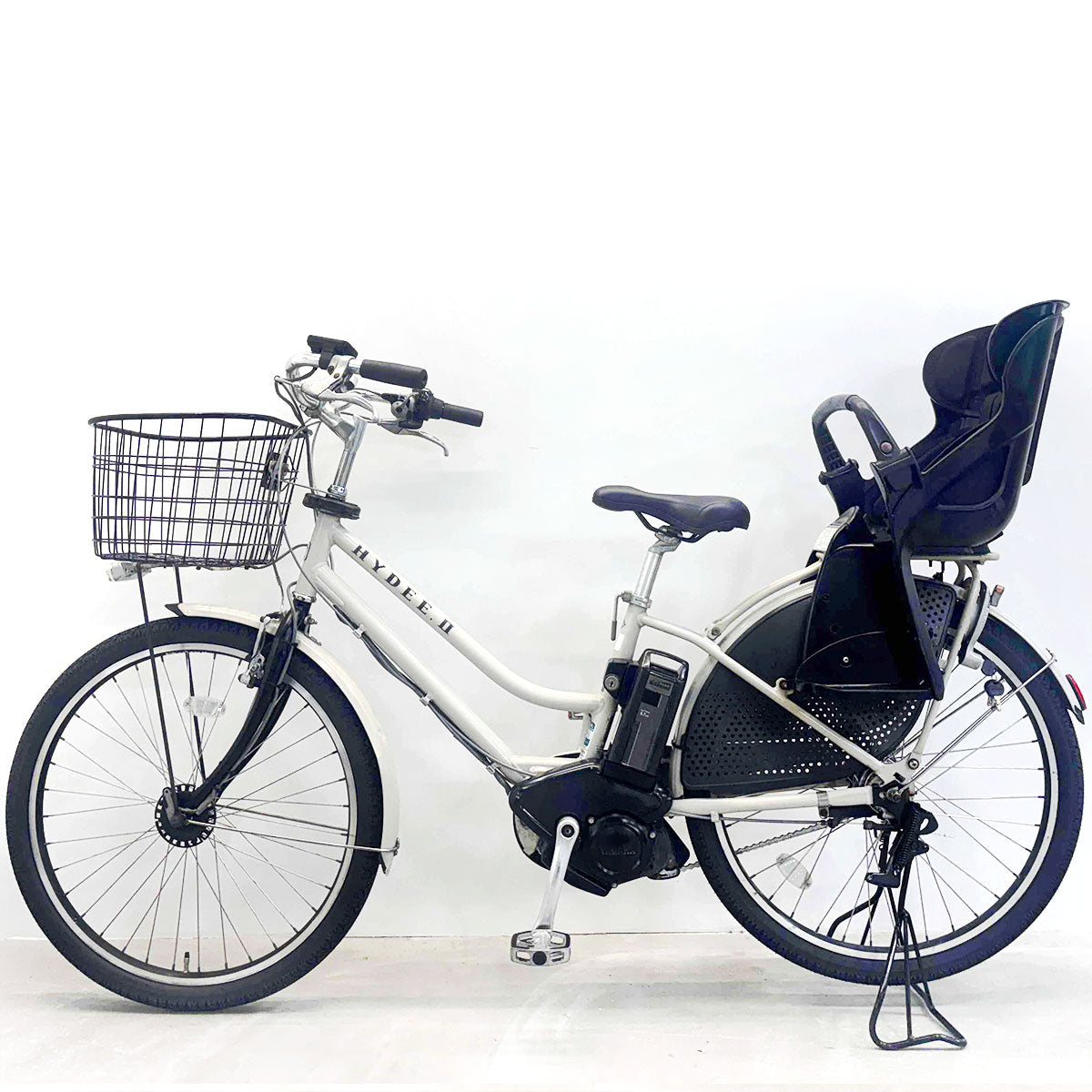 中古電動自転車 ブリヂストン ハイディツー ベージュ 26インチ YK071