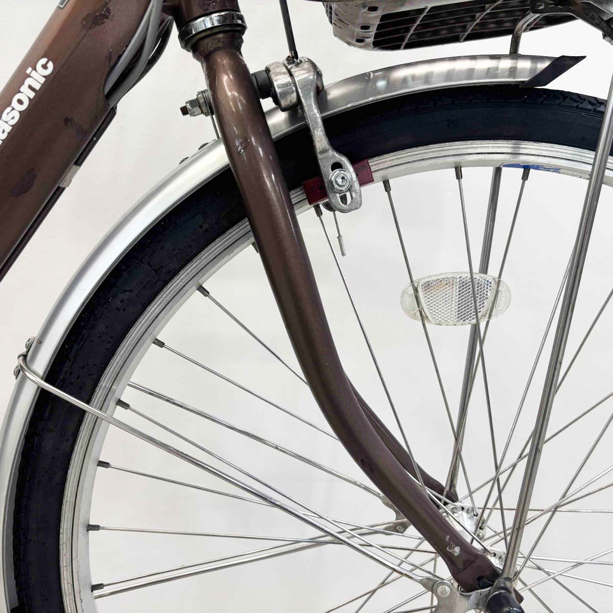 中古電動自転車 パナソニック ビビ ライトU ブラウン 24インチ YK077