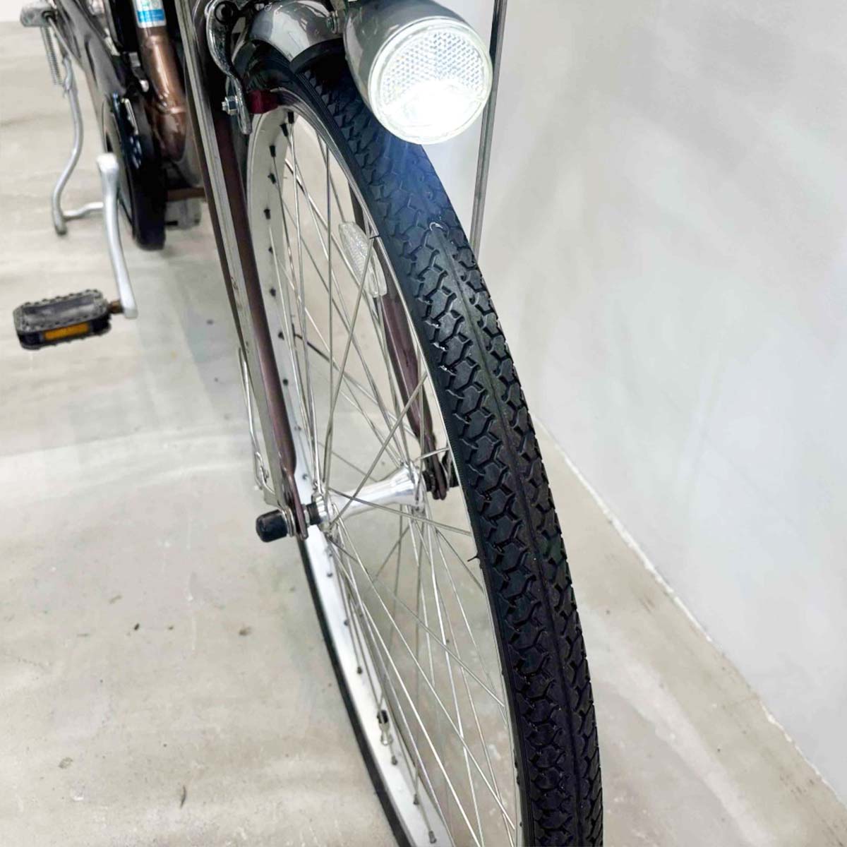 中古電動自転車 パナソニック ビビ ライトU ブラウン 24インチ YK077