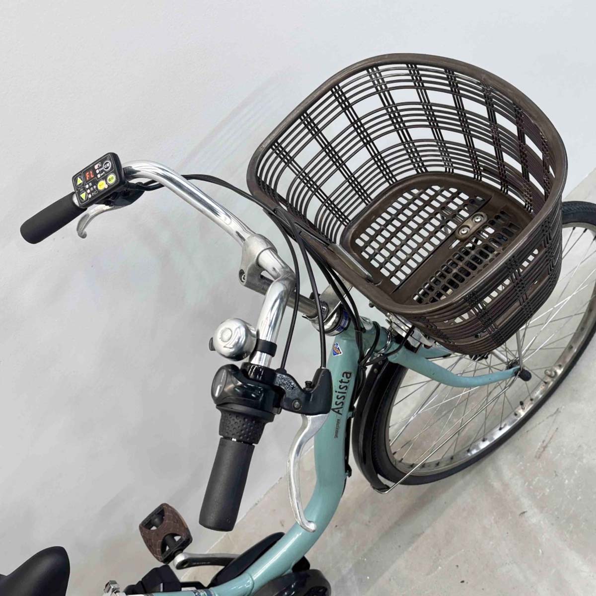 中古電動自転車 ブリヂストン アシスタDX グリーン 26インチ YK079