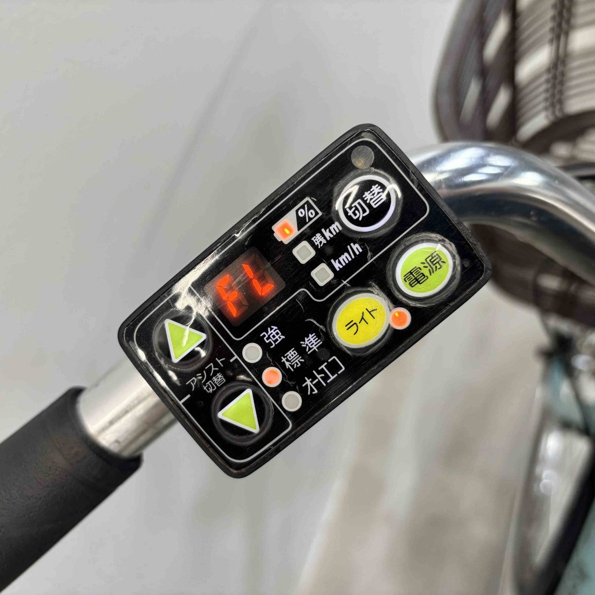 中古電動自転車 ブリヂストン アシスタDX グリーン 26インチ YK079