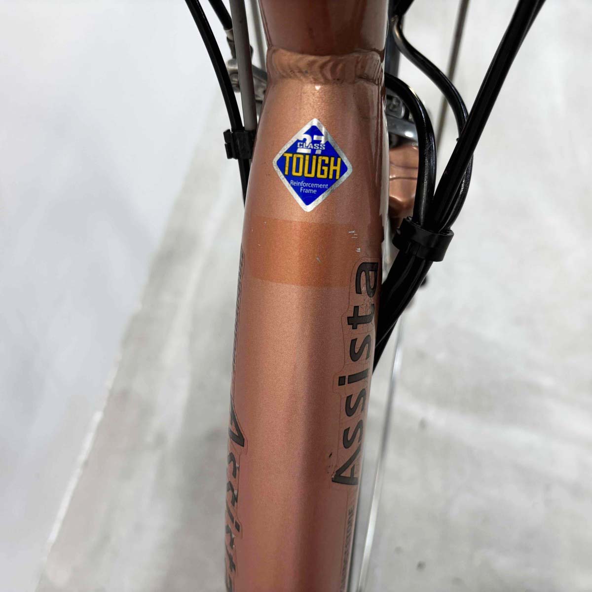中古電動自転車 ブリヂストン アシスタDX ピンクゴールド ピンク 26インチ YK081