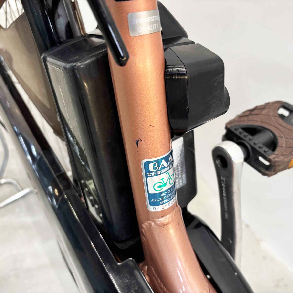 中古電動自転車 ブリヂストン アシスタDX ピンクゴールド ピンク 26インチ YK081