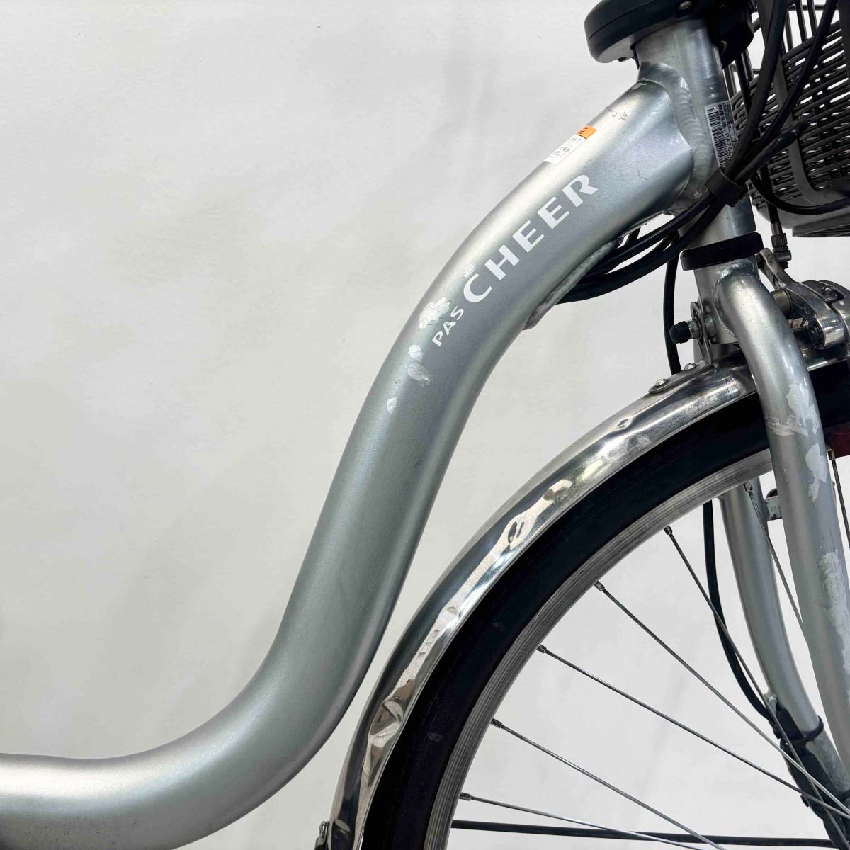 中古電動自転車 ヤマハ PAS チア シルバー 26インチ YK083