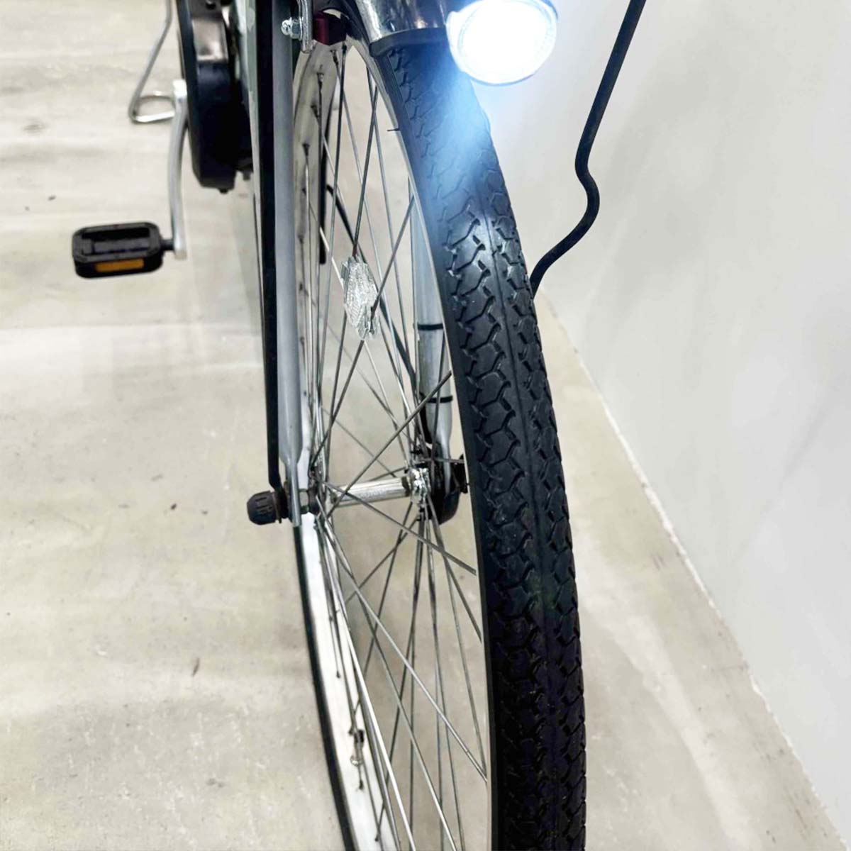 中古電動自転車 ヤマハ PAS チア シルバー 26インチ YK083