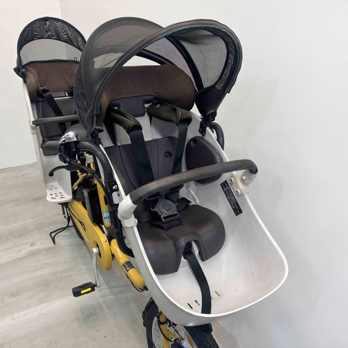 中古電動自転車 パナソニック ギュットクルームDX イエロー 20インチ YK086