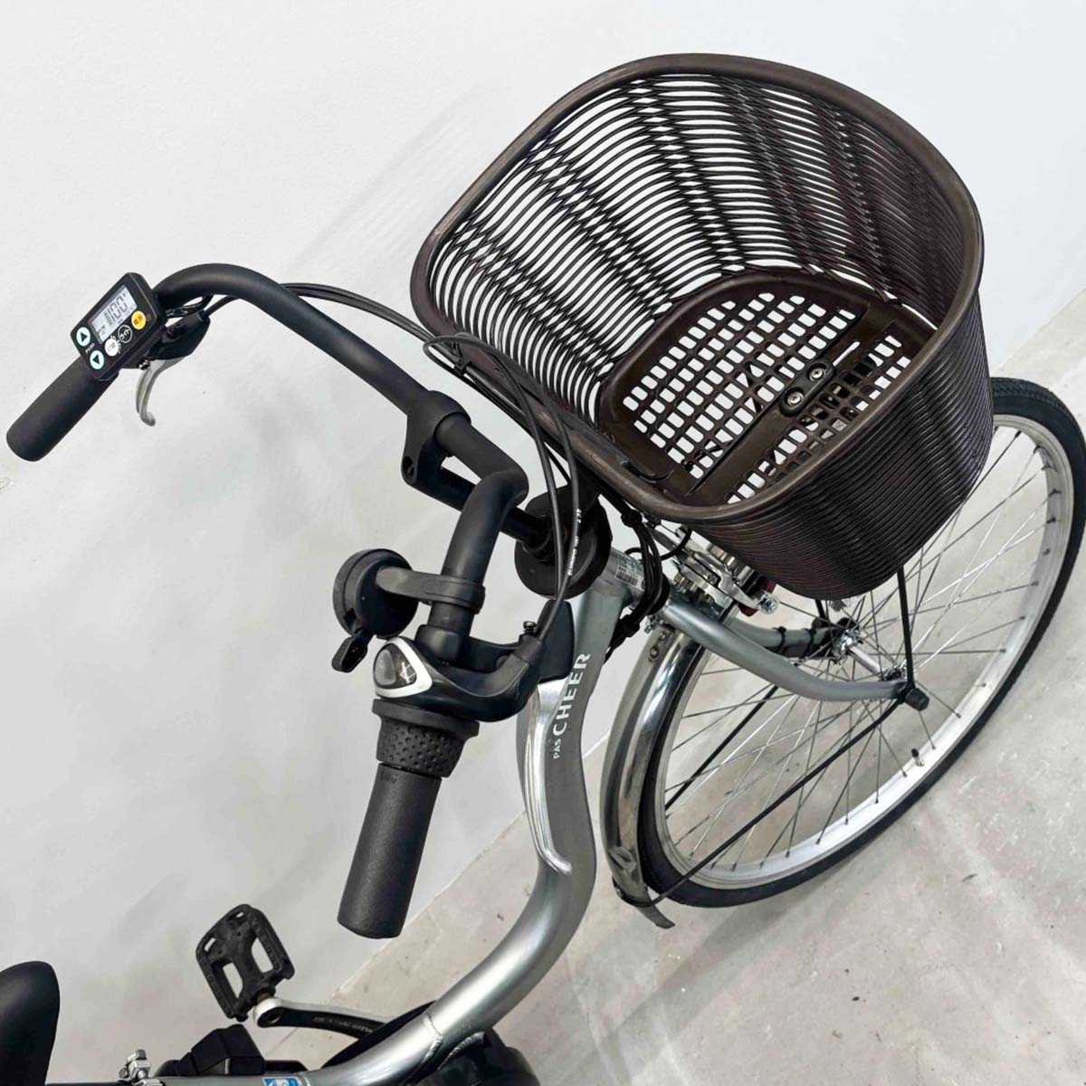 中古電動自転車 ヤマハ PAS チア シルバー 26インチ YK091