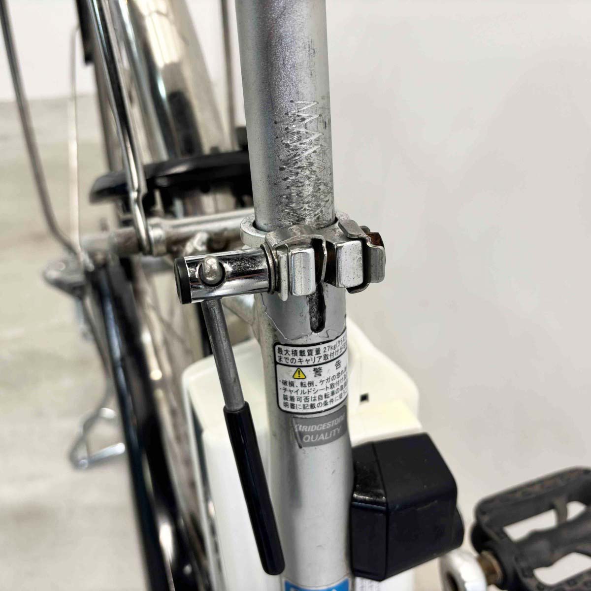 中古電動自転車 ブリヂストン アシスタU DX シルバー 26インチ YK093