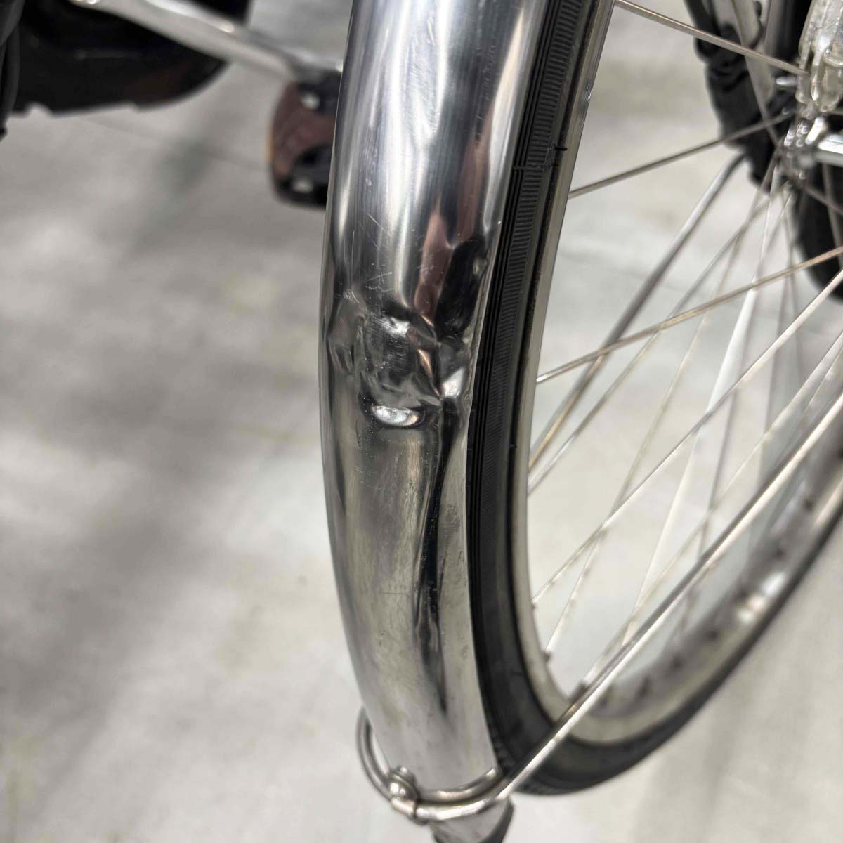 中古電動自転車 ブリヂストン アシスタU DX シルバー 26インチ YK093