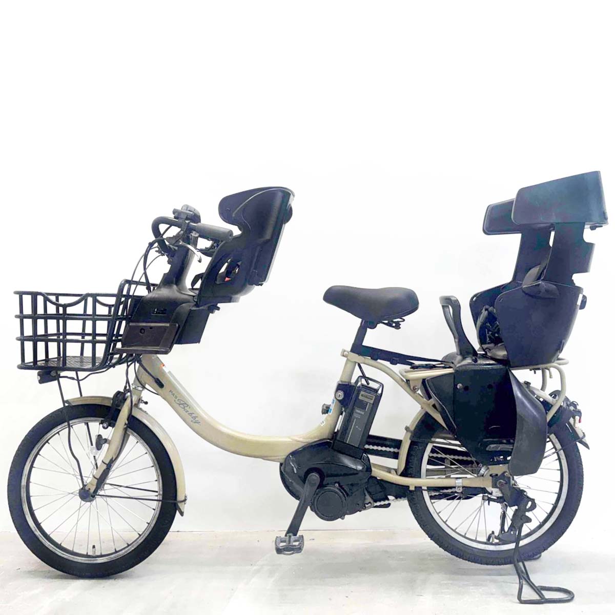 中古電動自転車 ヤマハ PAS バビーアン ベージュ 20インチ YK095