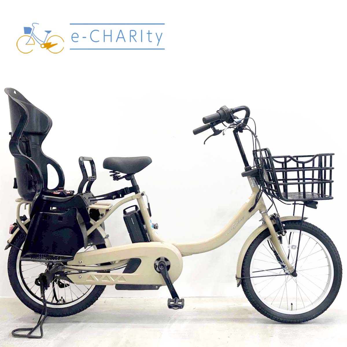 中古電動自転車 ヤマハ PAS バビーアン ベージュ 20インチ YK097