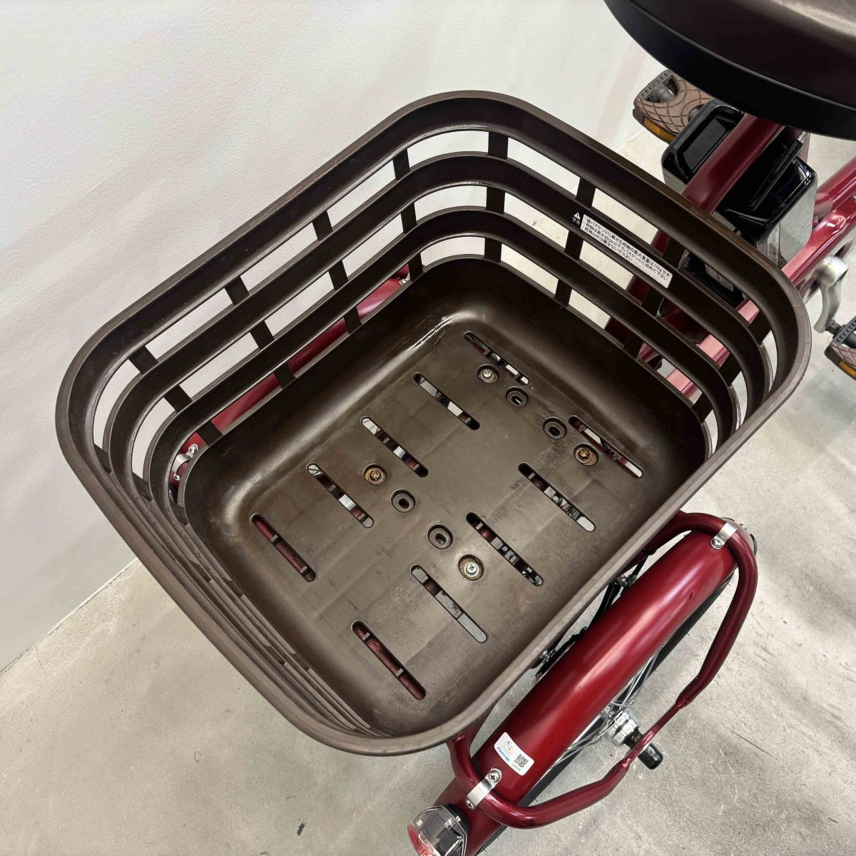 中古電動自転車 ブリヂストン ラクットワゴン レッド 20×16インチ YK098