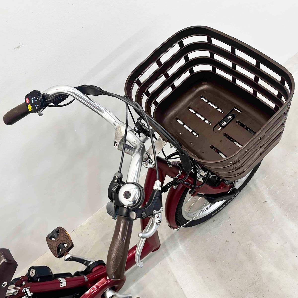 中古電動自転車 ブリヂストン ラクットワゴン レッド 20×16インチ YK098