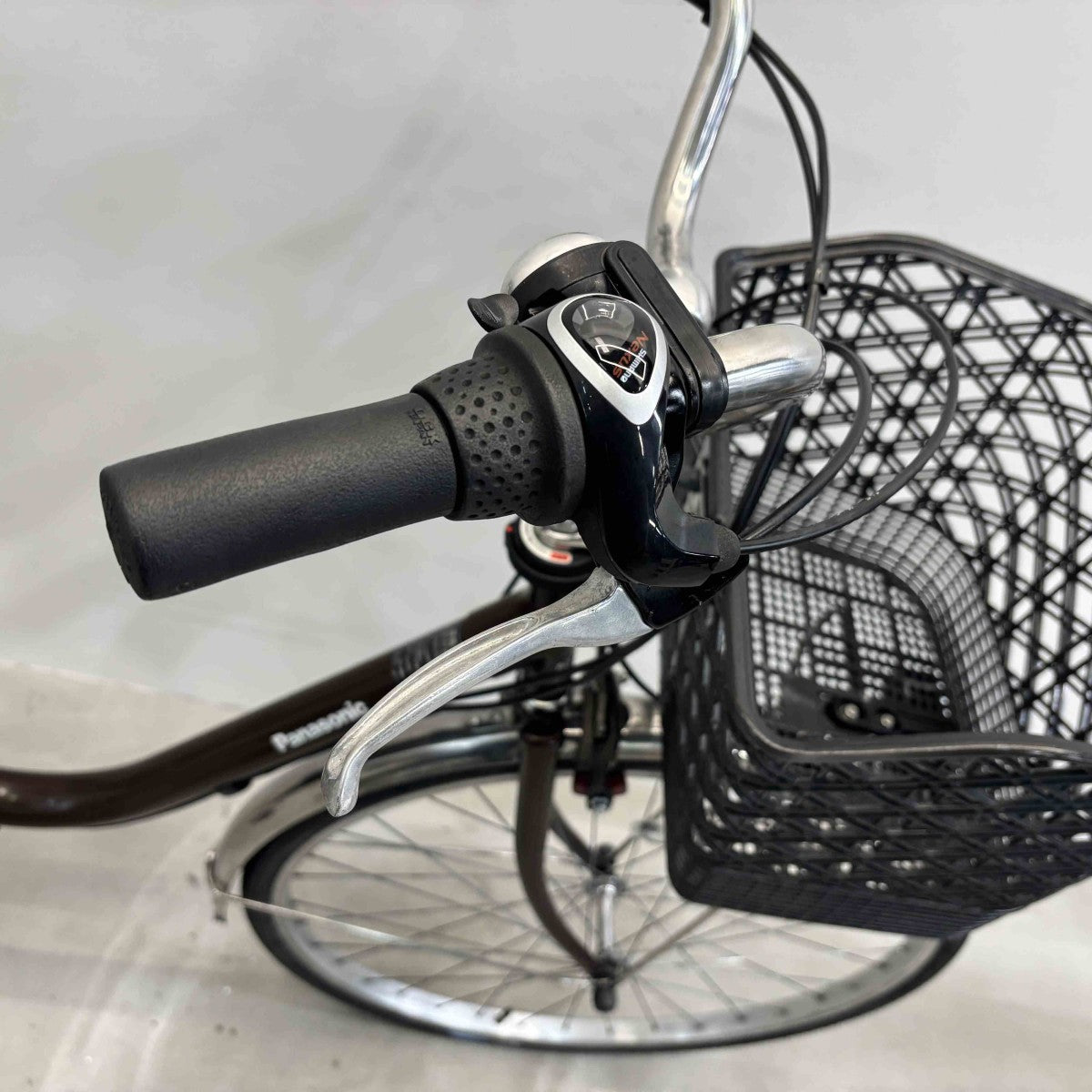 中古電動自転車 パナソニック ビビTX ブラウン 26インチ YK099