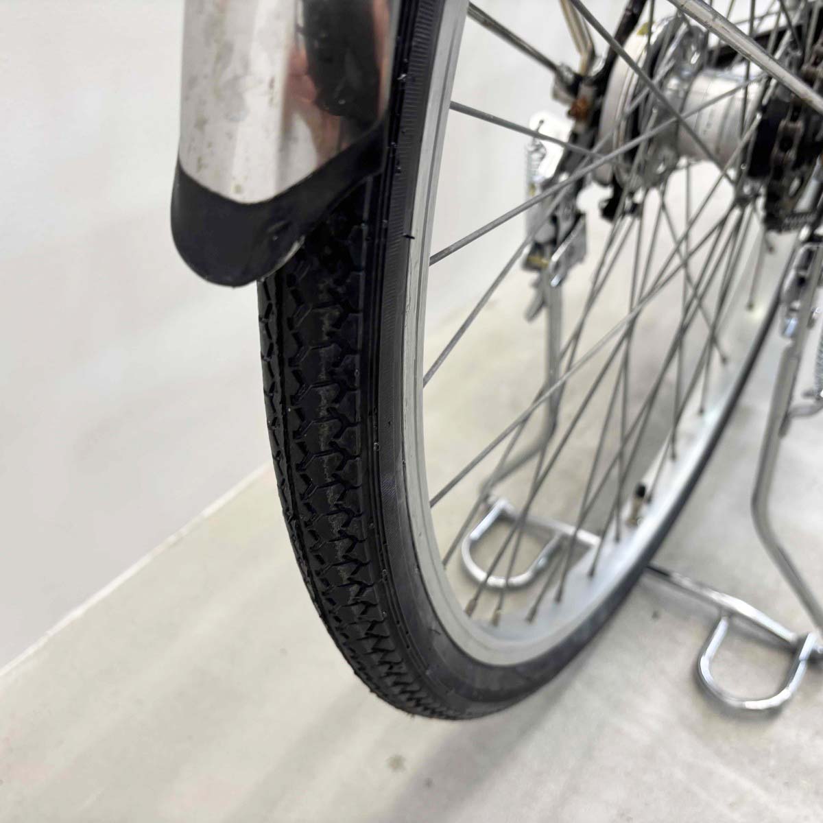 中古電動自転車 パナソニック ビビTX ブラウン 26インチ YK099