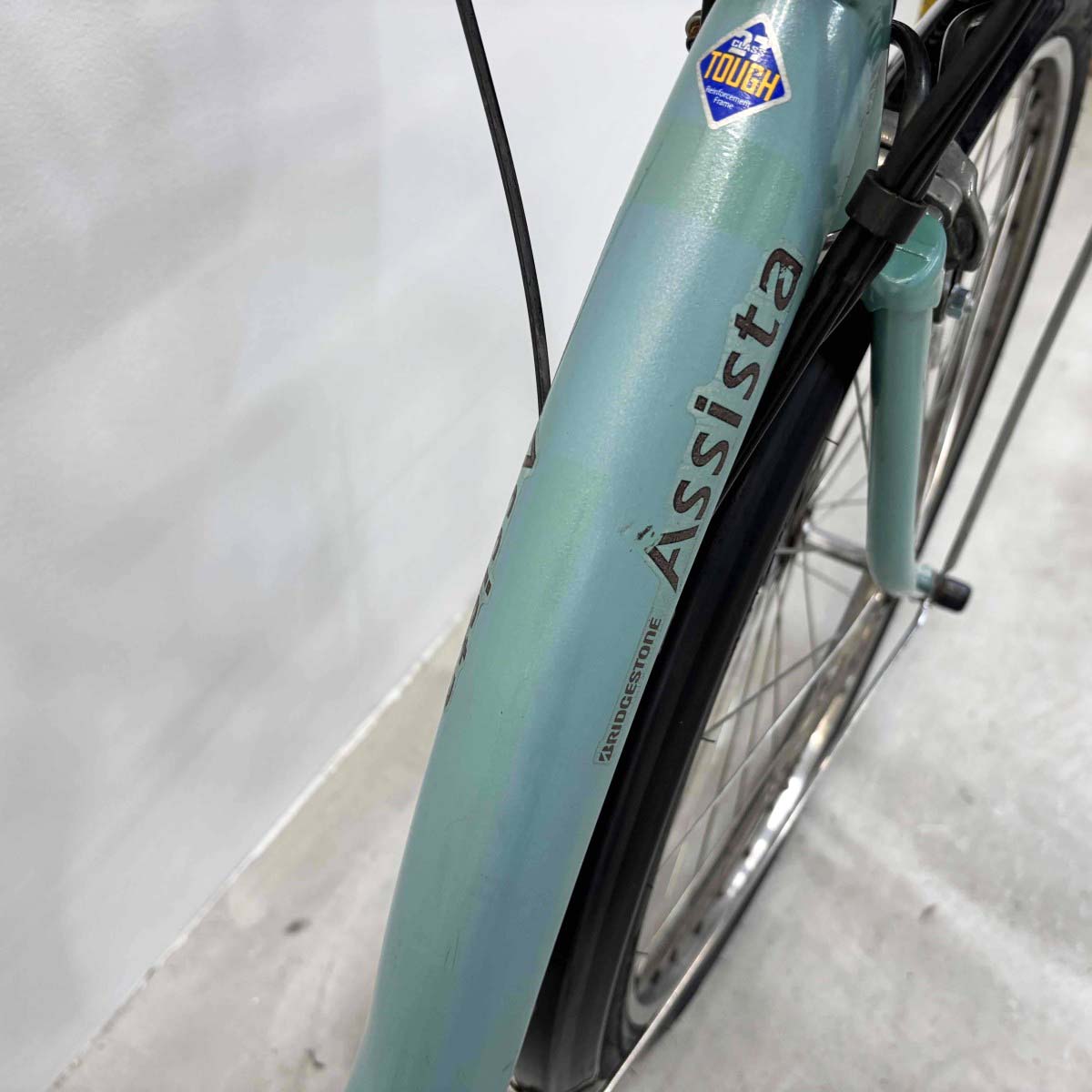 中古電動自転車 ブリヂストン アシスタDX グリーン 26インチ YK100