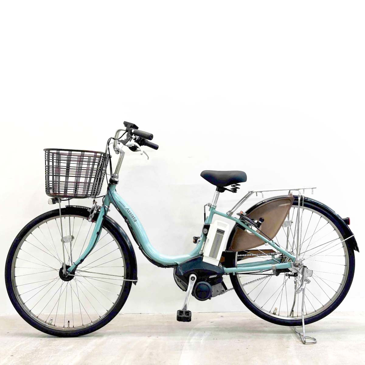 中古電動自転車 ブリヂストン アシスタDX グリーン 26インチ YK100