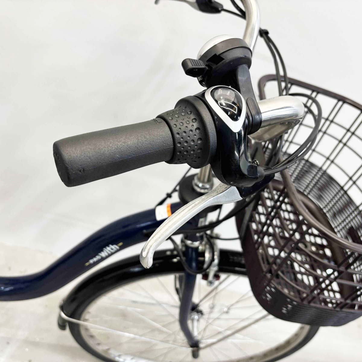 中古電動自転車 ヤマハ PAS ウィズ ネイビー 26インチ YK101