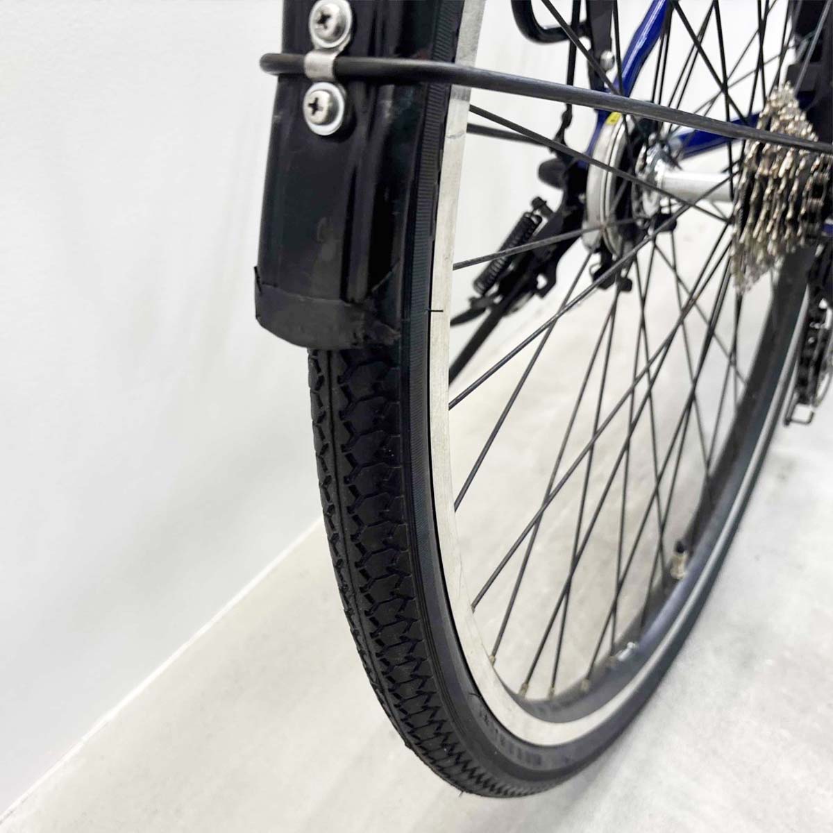 中古電動自転車 ブリヂストン TB1e ブルー 27インチ YL005