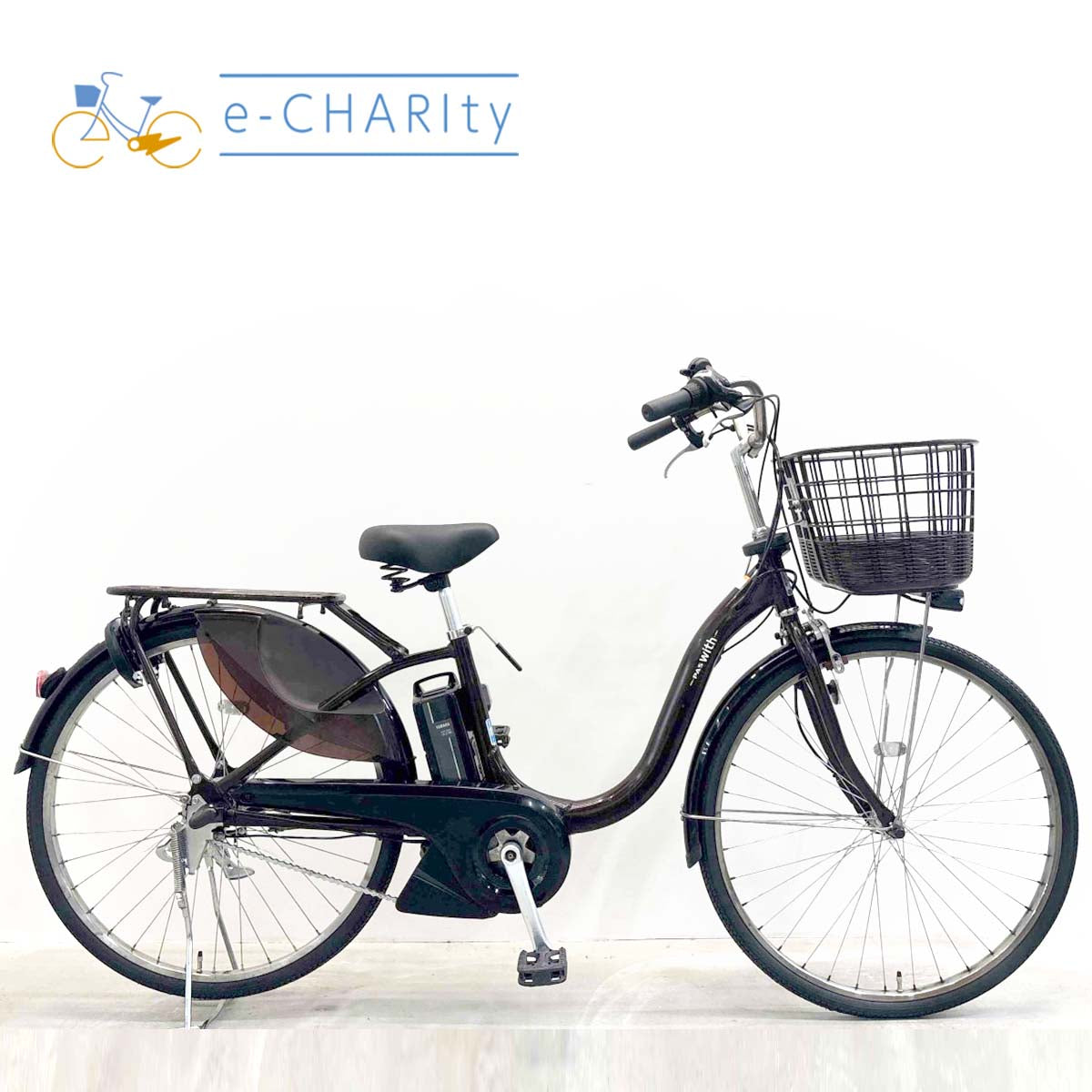 中古電動自転車 ヤマハ PAS ウィズ ブラウン 26インチ YL008