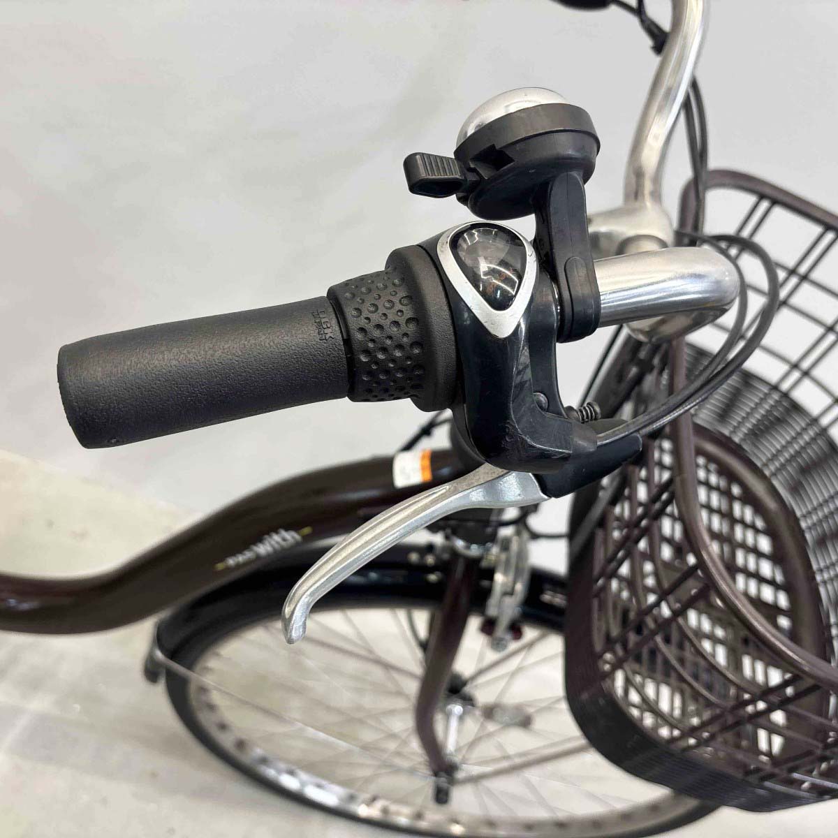 中古電動自転車 ヤマハ PAS ウィズ ブラウン 26インチ YL008