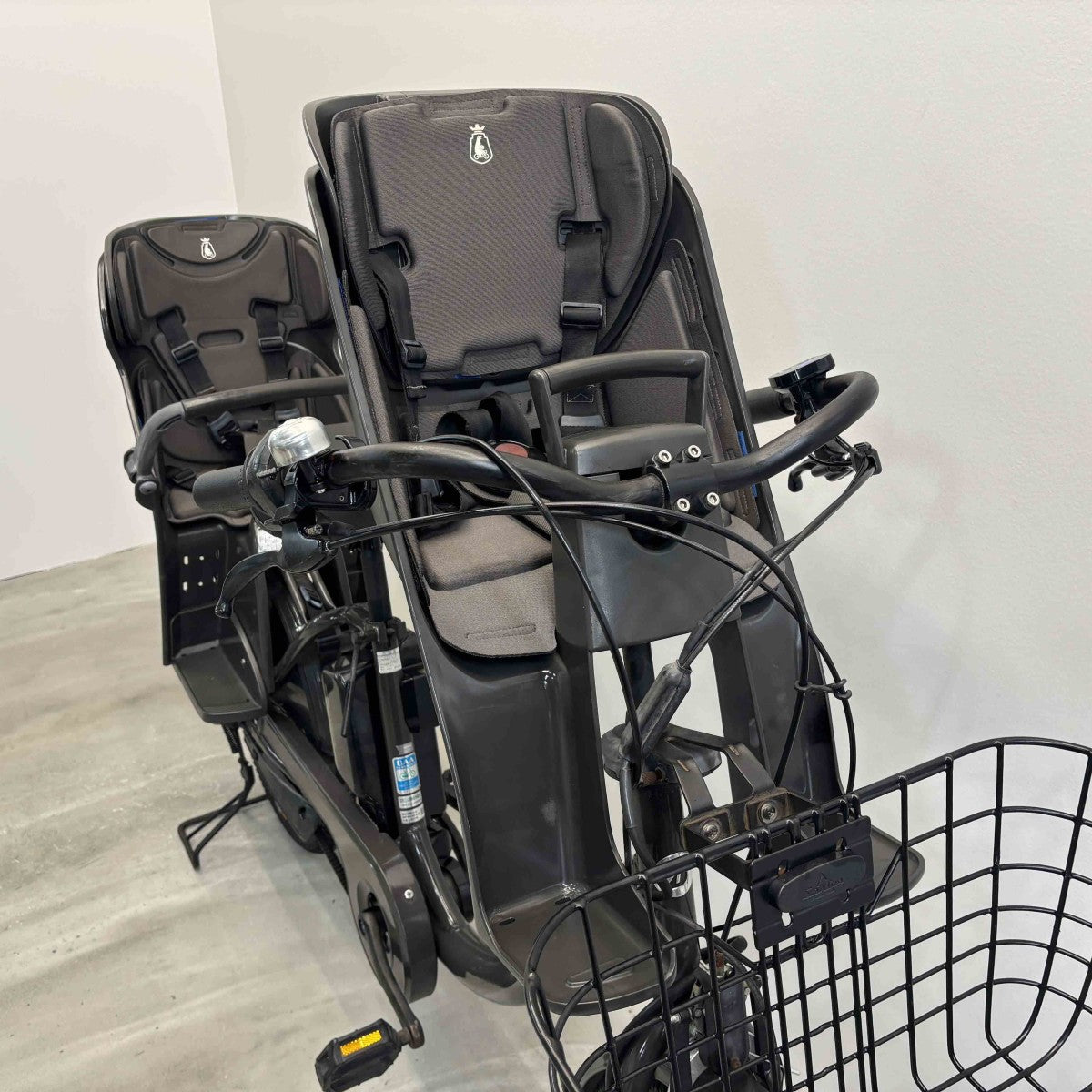 中古電動自転車 ブリヂストン ビッケモブdd グレー 24×20インチ YL012