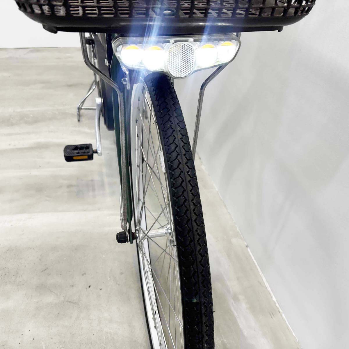 中古電動自転車 パナソニック ビビL グリーン 26インチ YL014