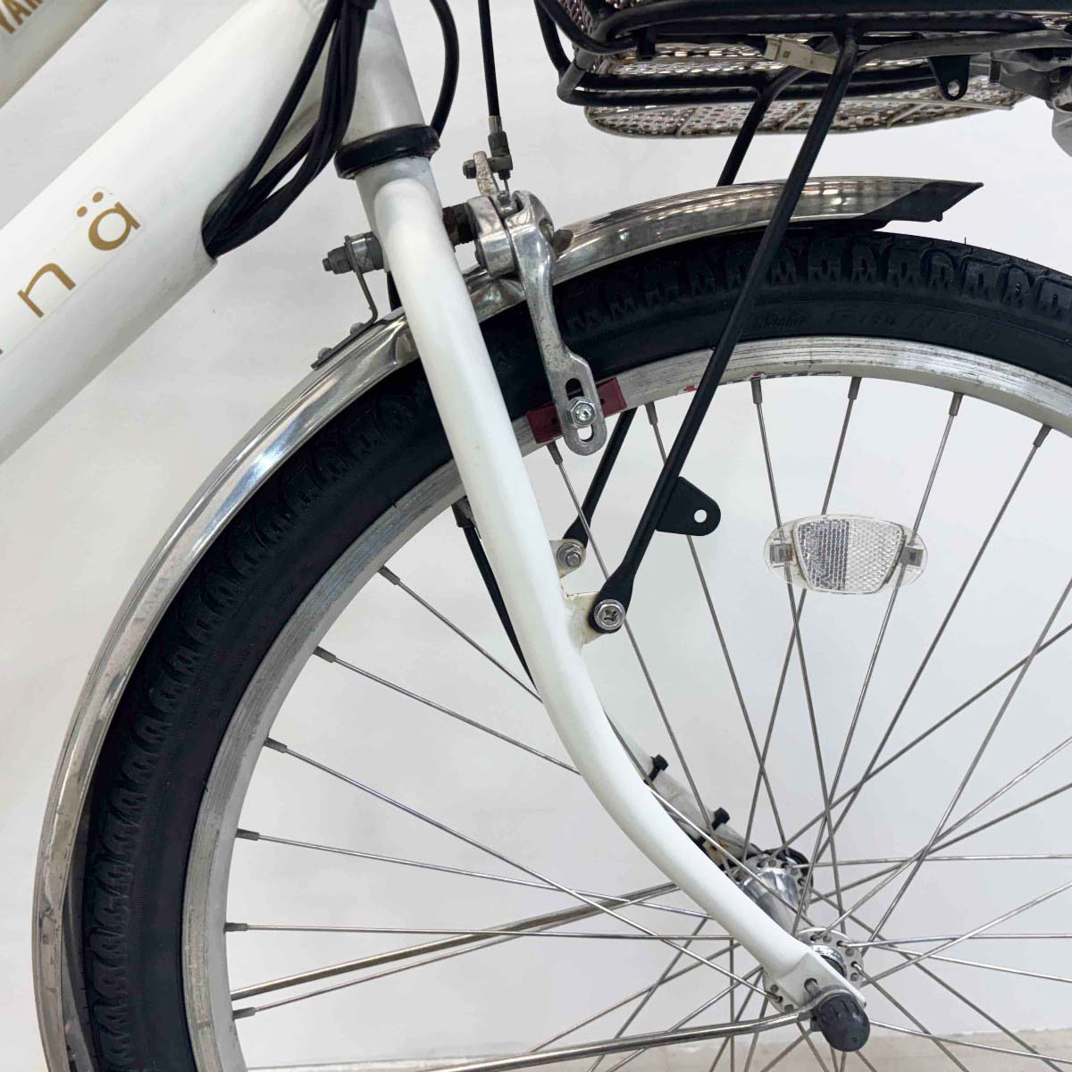 中古電動自転車 ヤマハ PAS ミナ ホワイト 26インチ YL018