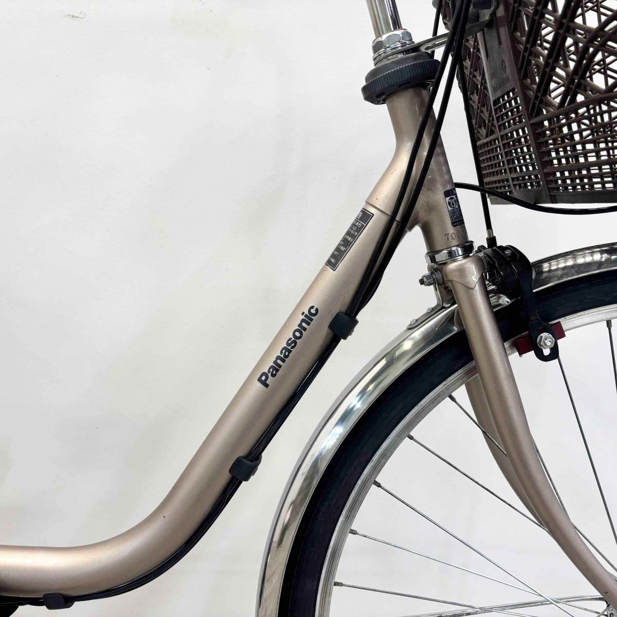 中古電動自転車 パナソニック ビビTX ゴールド 26インチ YL019