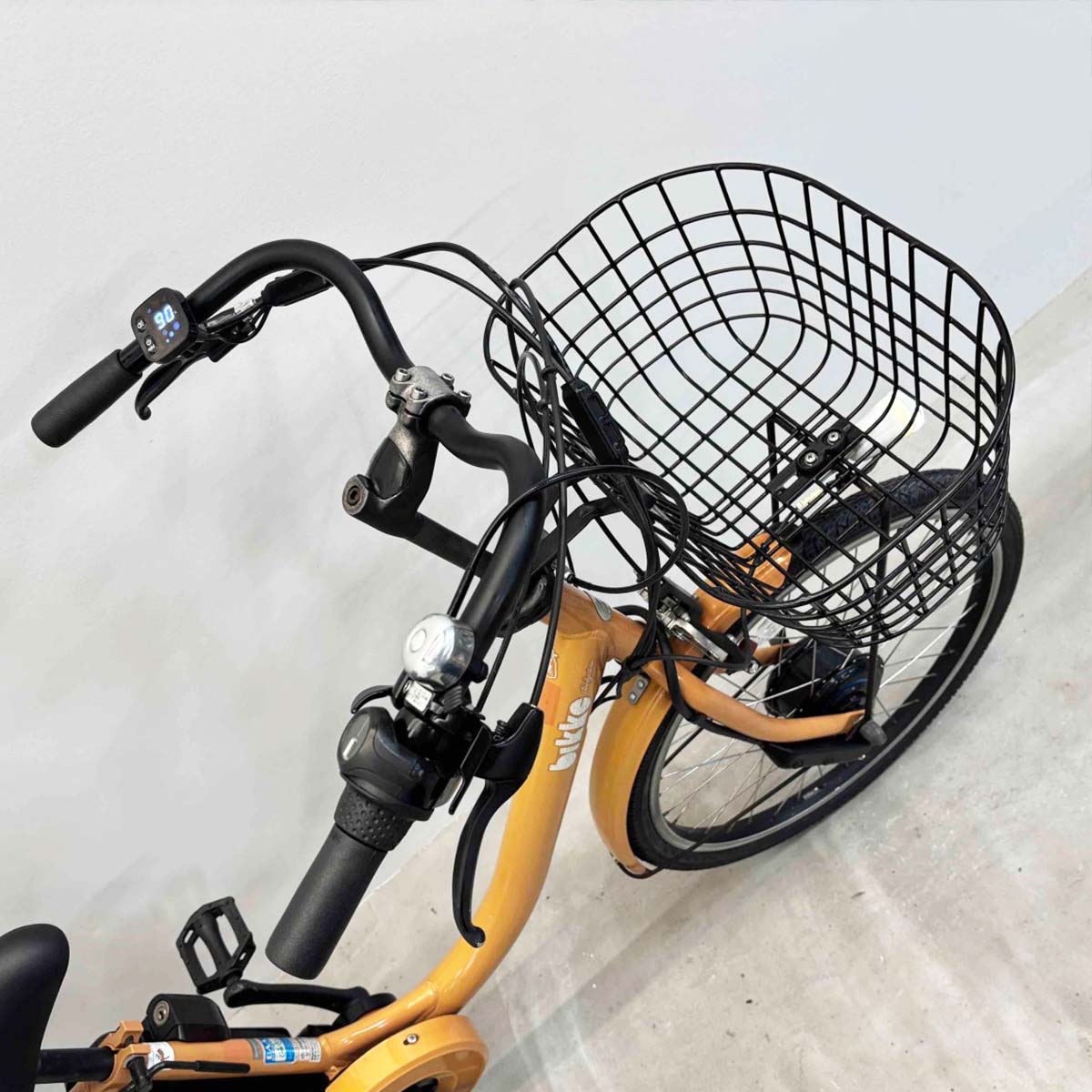 中古電動自転車 ブリヂストン ビッケモブdd オレンジ 24×20インチ YL021
