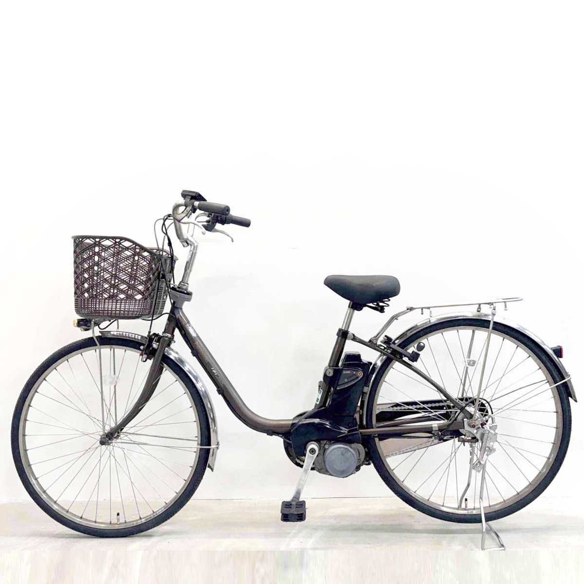 中古電動自転車 パナソニック ビビDX ブラウン 26インチ YL022