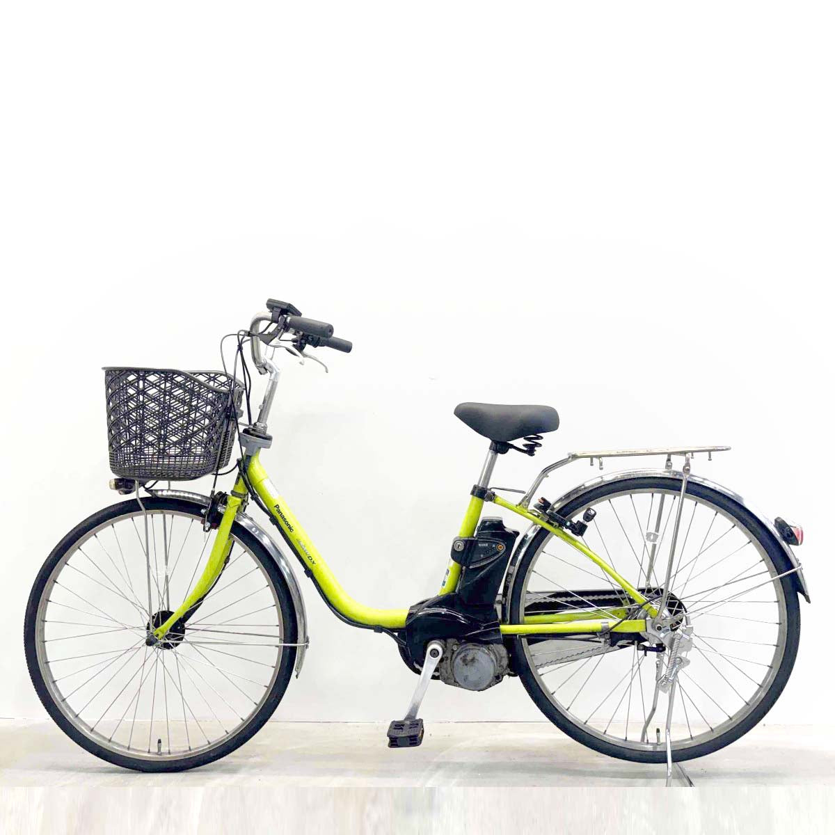 中古電動自転車 パナソニック ビビDX グリーン 26インチ YL029