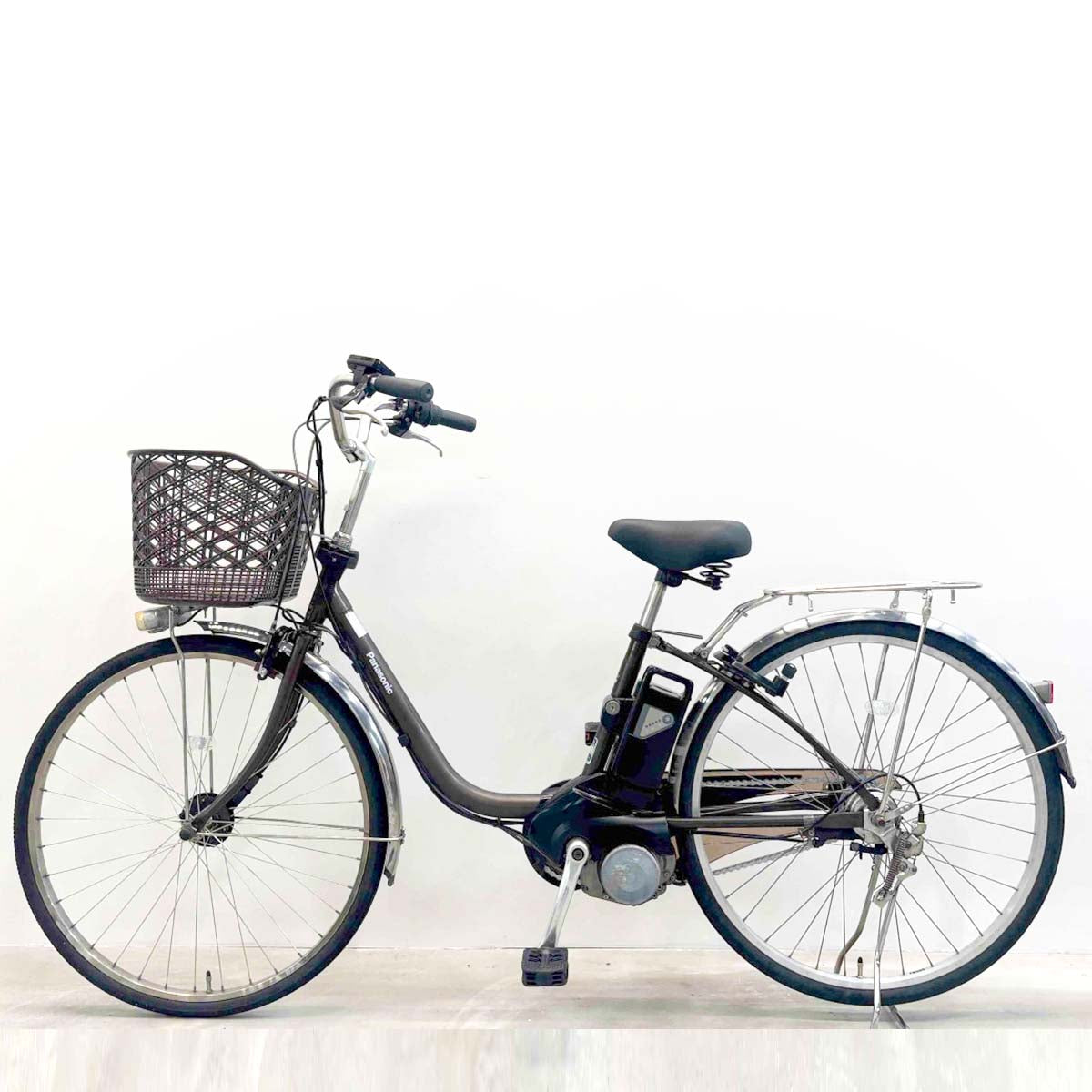 中古電動自転車 パナソニック ビビDX ブラウン 26インチ YL034
