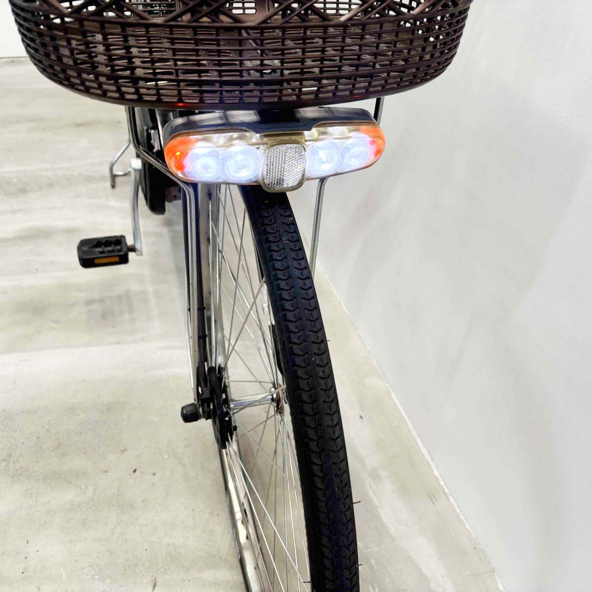 中古電動自転車 パナソニック ビビDX ブラウン 26インチ YL034