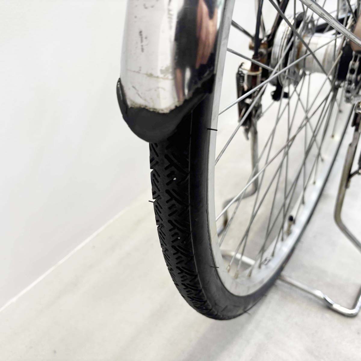 中古電動自転車 パナソニック ビビDX ブラウン 26インチ YL034
