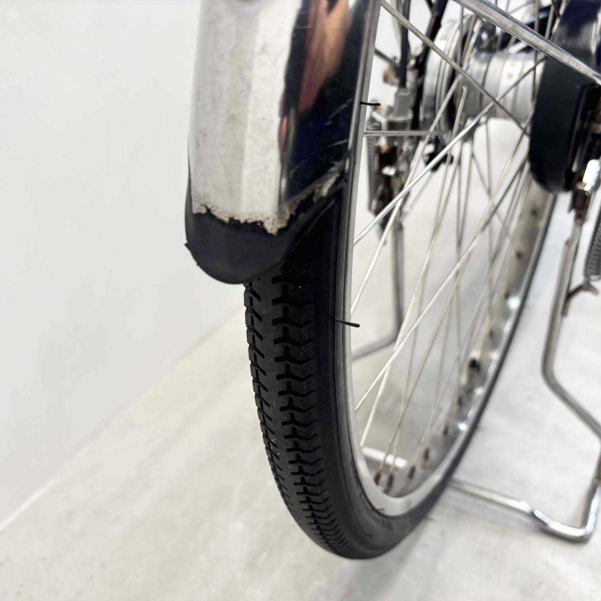 中古電動自転車 パナソニック ビビDX パープル 26インチ YL035