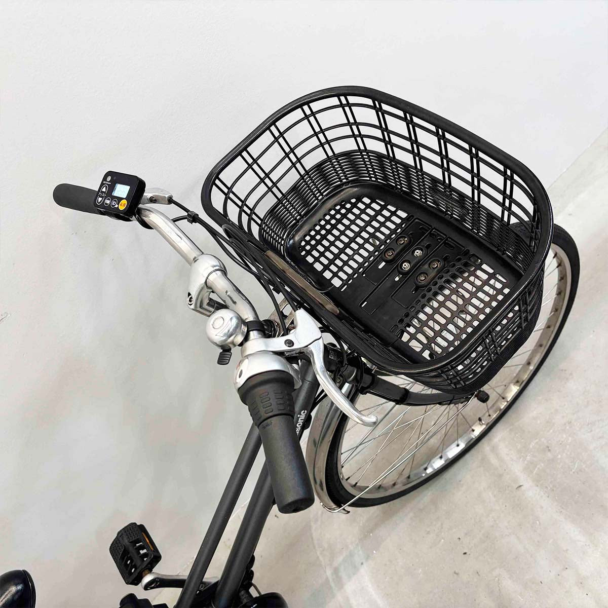 中古電動自転車 パナソニック ビビEXシティ グレー 27インチ YL038