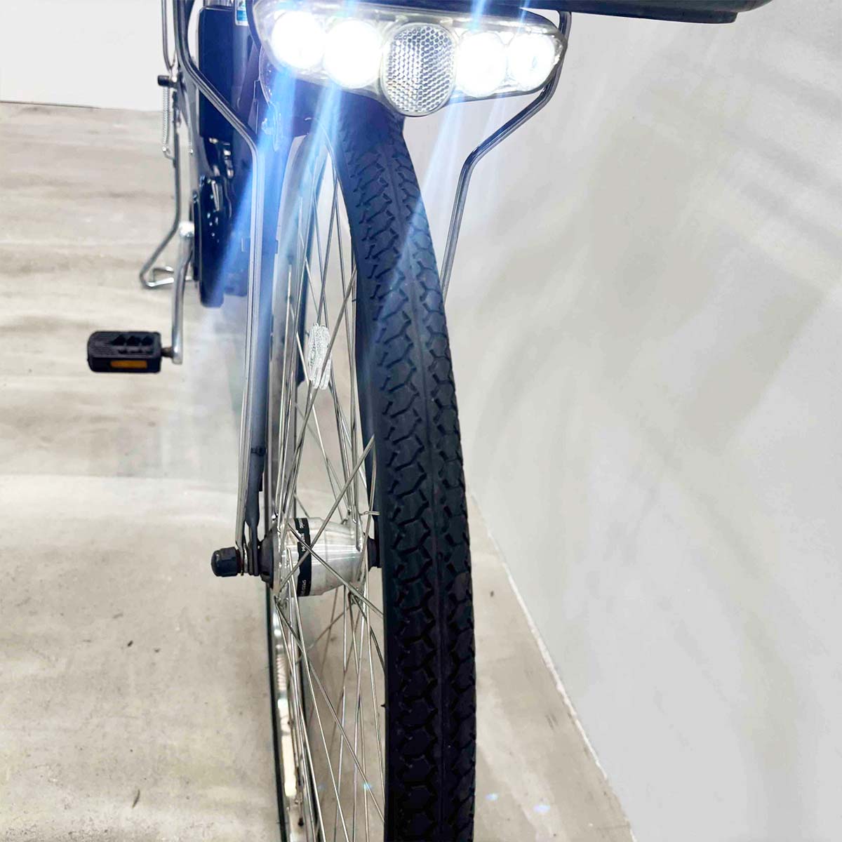中古電動自転車 パナソニック ビビEXシティ グレー 27インチ YL038