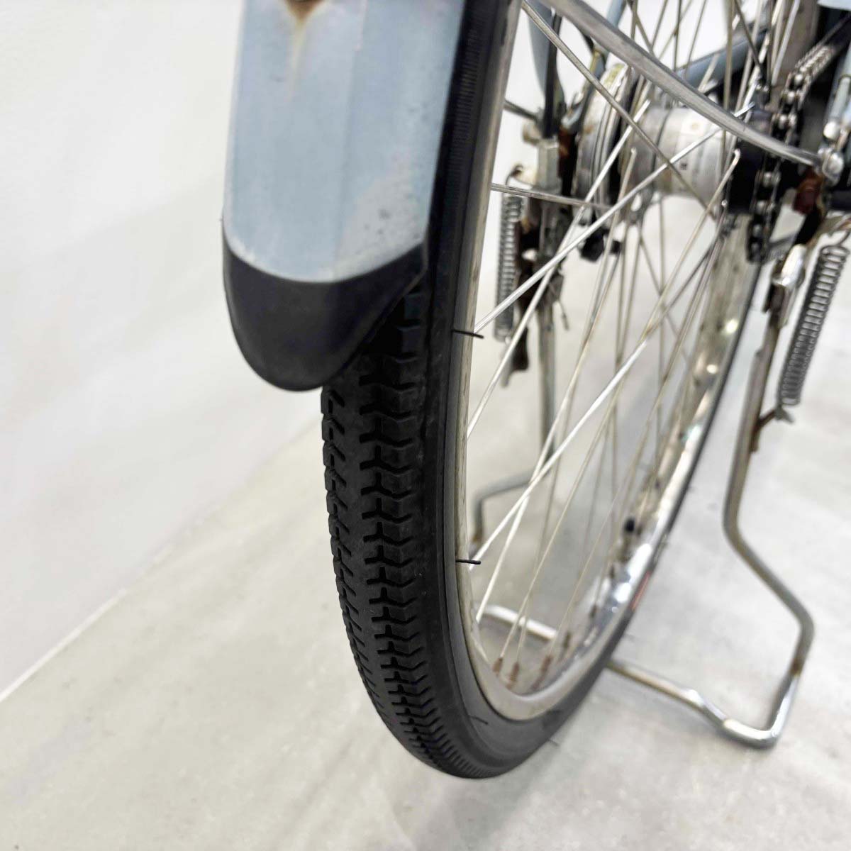 中古電動自転車 パナソニック ビビスタイル ブルー 26インチ YL041