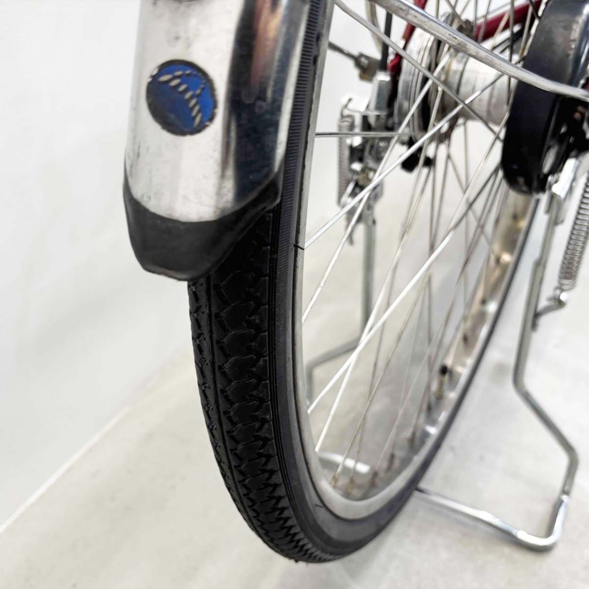 中古電動自転車 パナソニック ビビDX レッド 26インチ YL042
