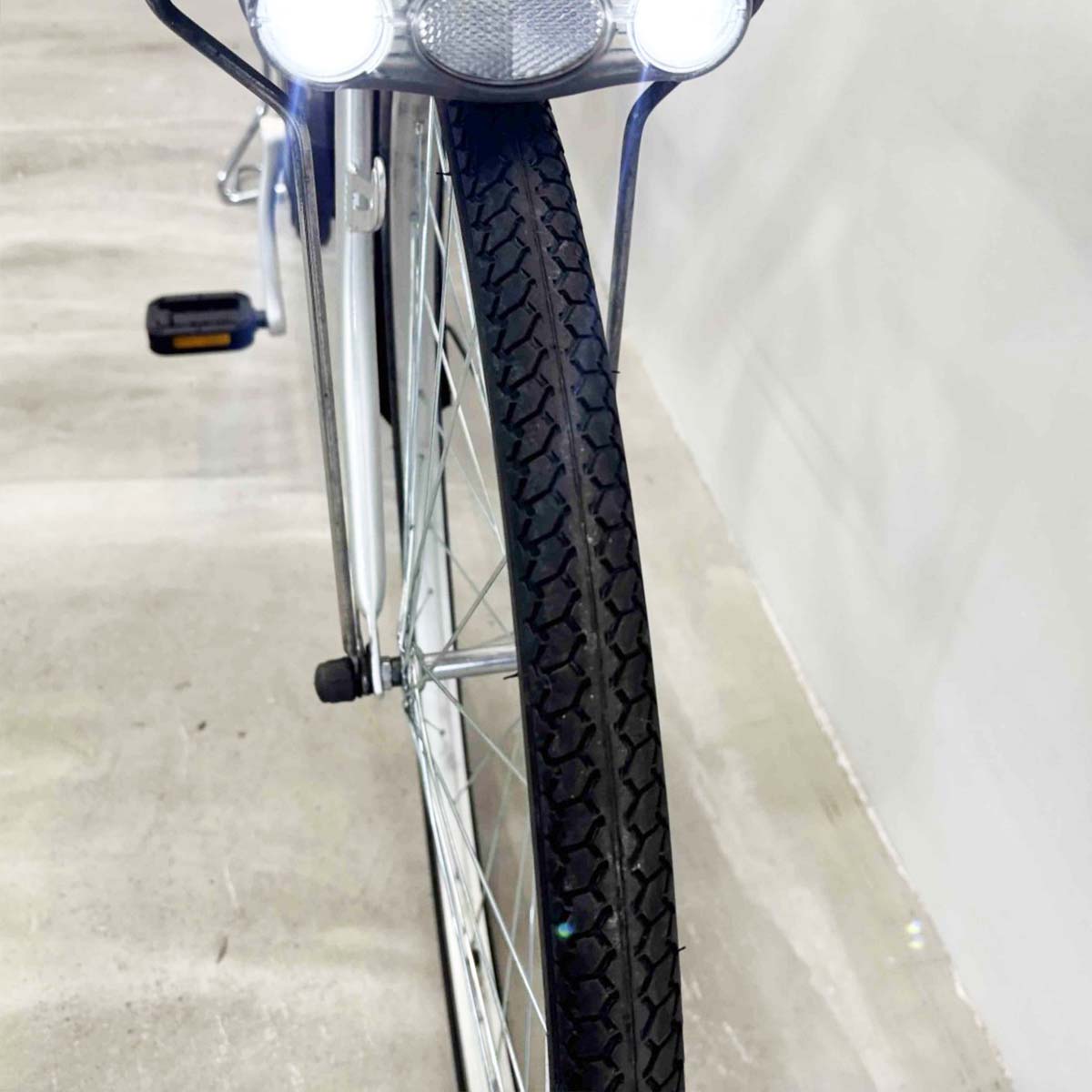 中古電動自転車 パナソニック ビビTX シルバー 26インチ YL043