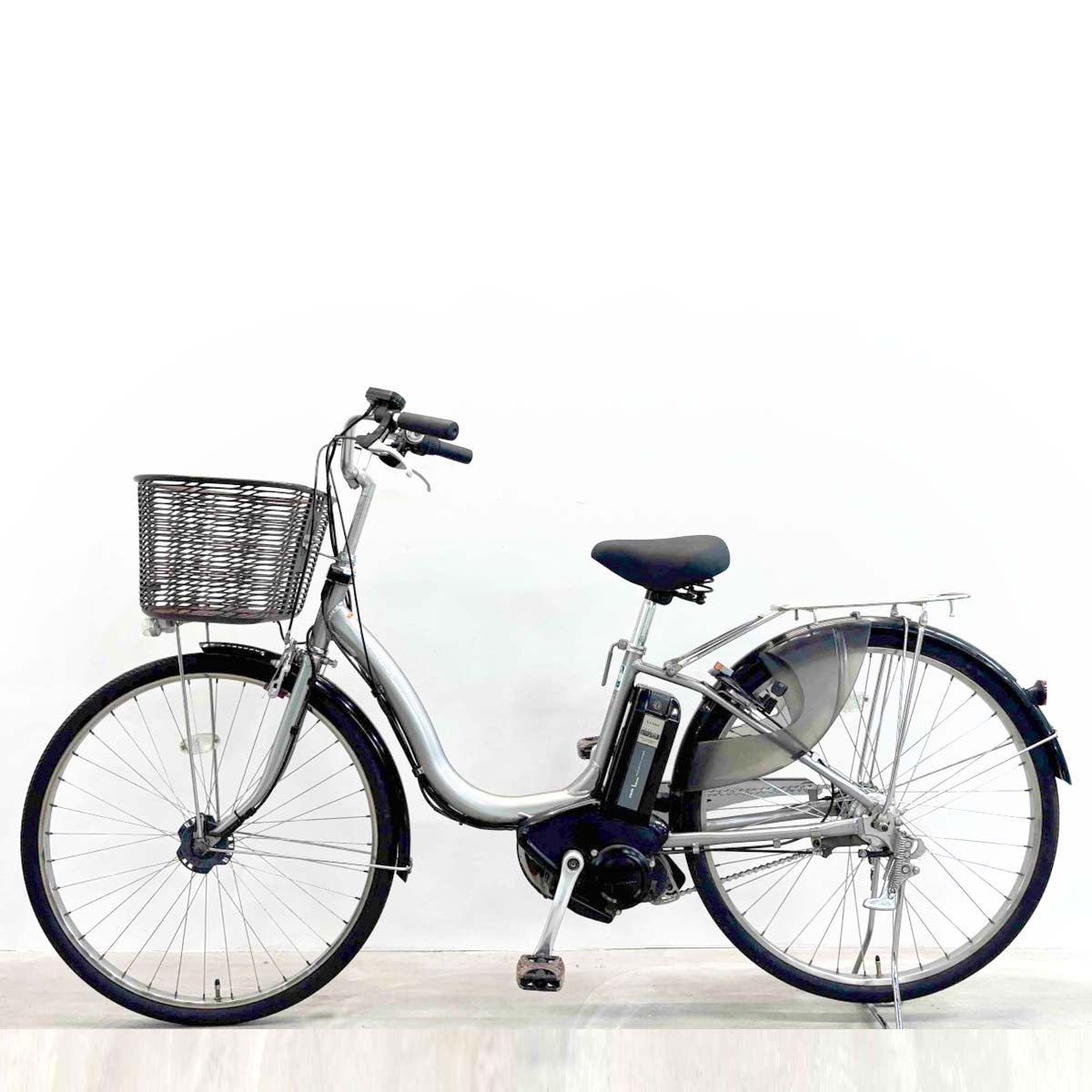 中古電動自転車 ヤマハ PAS ナチュラL シルバー 26インチ YL044