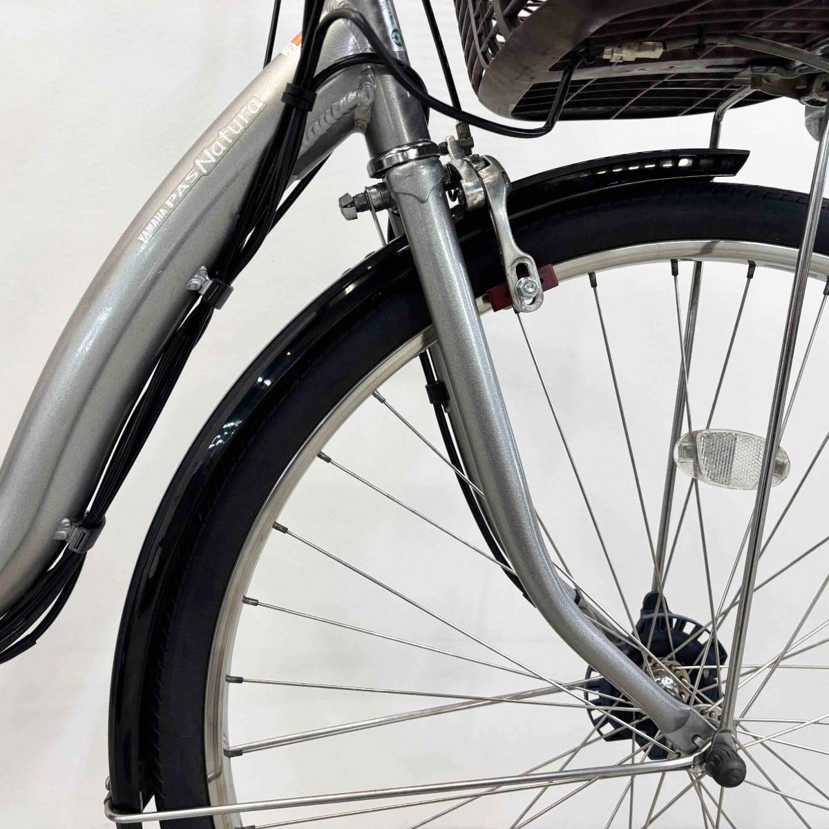 中古電動自転車 ヤマハ PAS ナチュラL シルバー 26インチ YL044