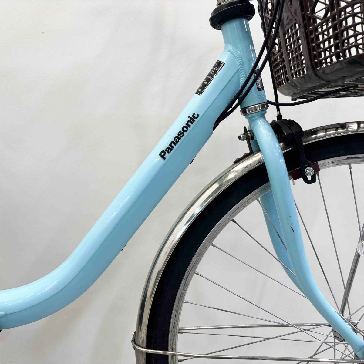中古電動自転車 パナソニック ビビYX ブルー 26インチ YL047
