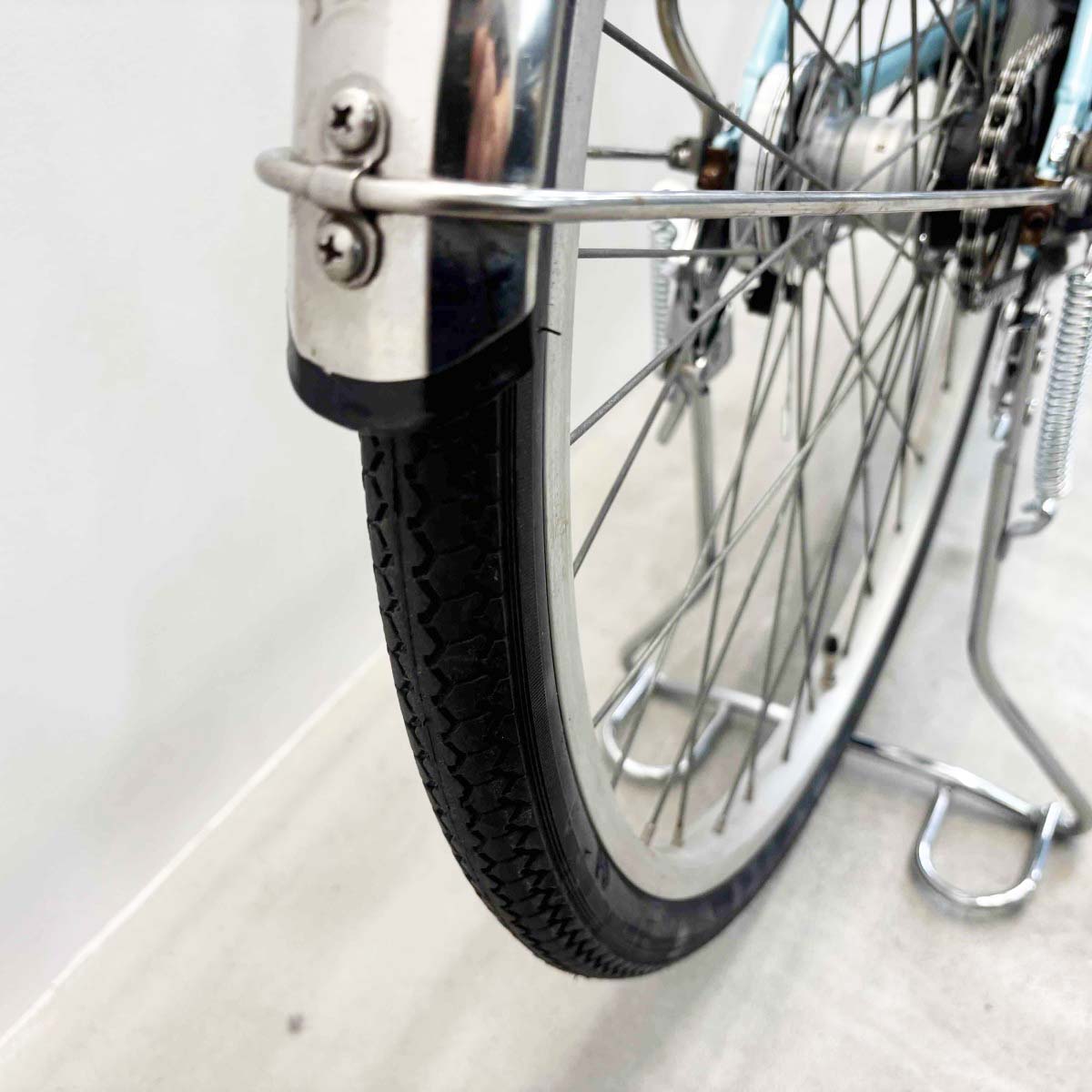 中古電動自転車 パナソニック ビビYX ブルー 26インチ YL047