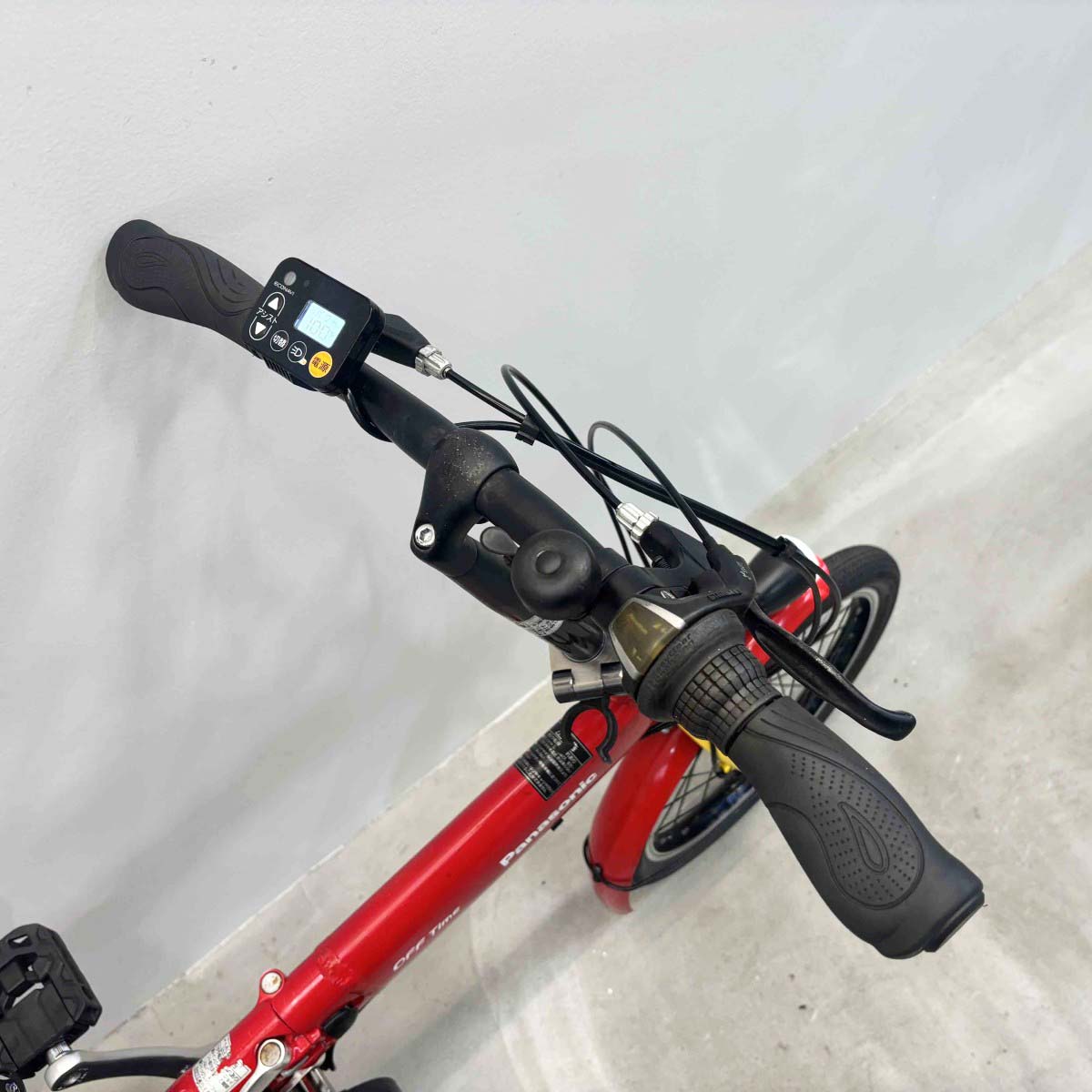中古電動自転車 パナソニック オフタイム レッド 18×20インチ YL048