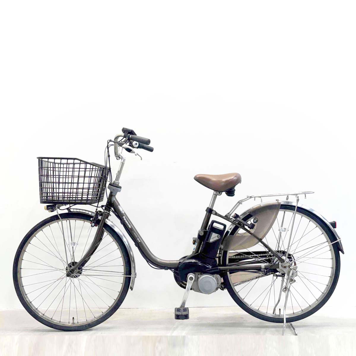 中古電動自転車 パナソニック ビビDX ブラウン 26インチ YL049