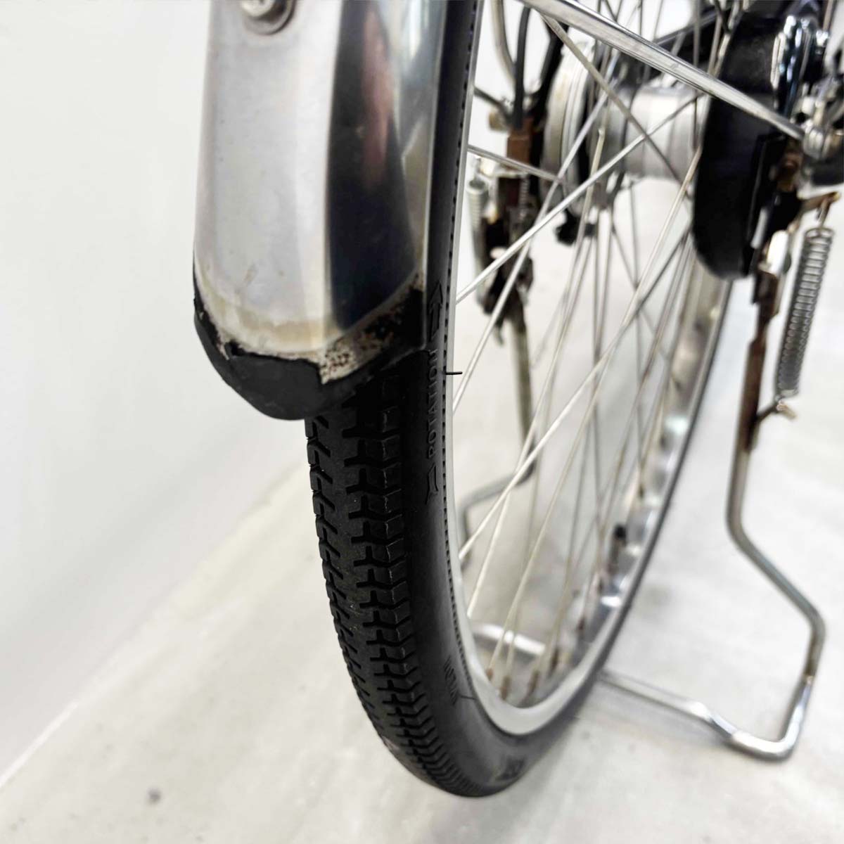 中古電動自転車 パナソニック ビビDX ブラウン 26インチ YL049