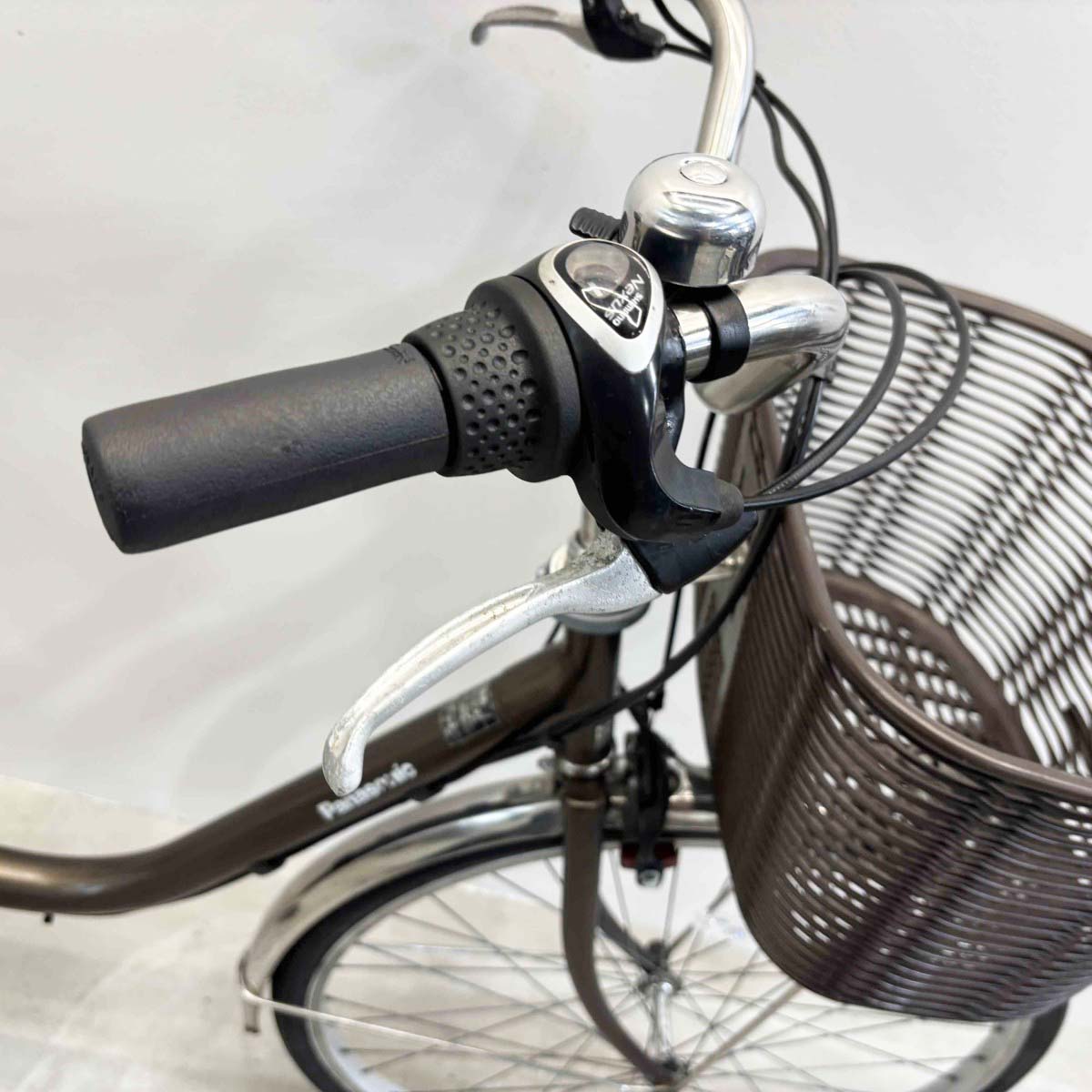 中古電動自転車 パナソニック ビビTX ブラウン 26インチ YL052